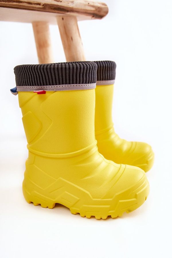 Befado Children's Warmed Rain Boots Befado 162X302 Yellow