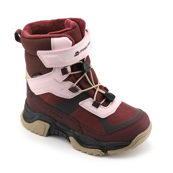 ALPINE PRO Children's winter shoes with PTX membrane ALPINE PRO NERO anemone