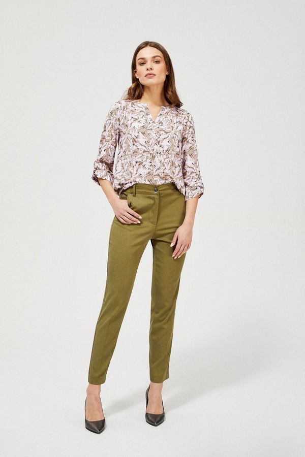 Moodo Chinos with lyocell - olive