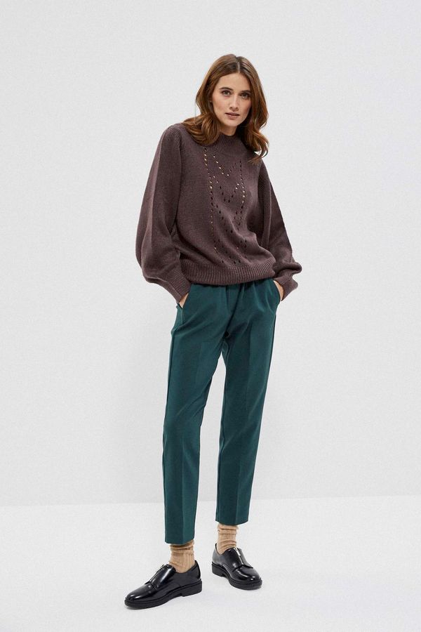 Moodo CIGARILLLET PANTS - green