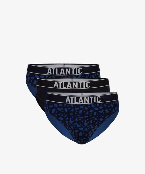 Atlantic Classic men's briefs ATLANTIC 3Pack - black/navy blue