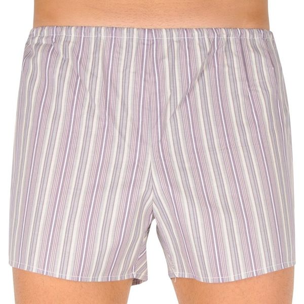 Foltýn Classic men's shorts Foltine brown with stripes