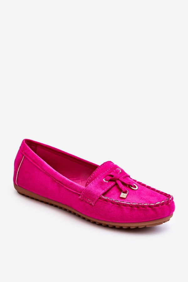Kesi Classic suede loafers Fuchsie Good Time