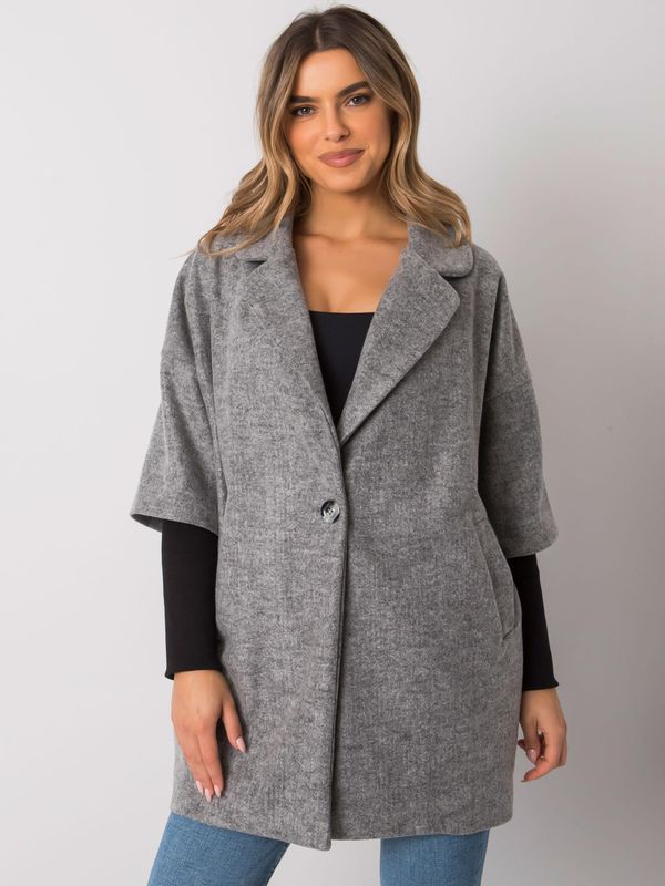 RUE PARIS Coat-CHA-PL-0409.30X-grey