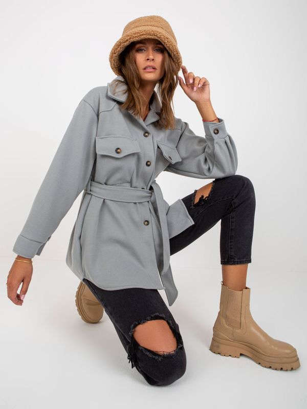 City Donna Coat-EM-PL-2939-1.59P-grey