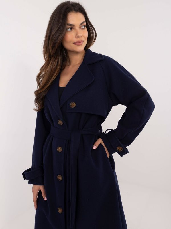 Och Bella Coat-TW-PL-BI-2209.71P-navy blue