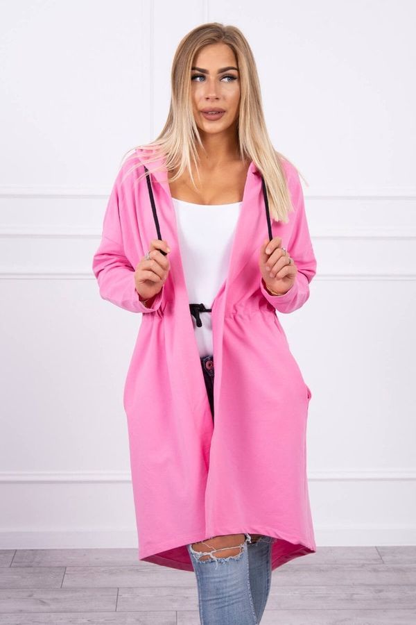 Kesi Coat with a longer back part light pink