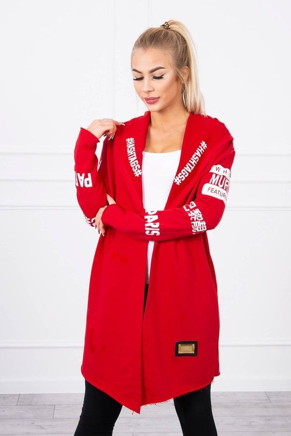 Kesi Coat with red subtitles