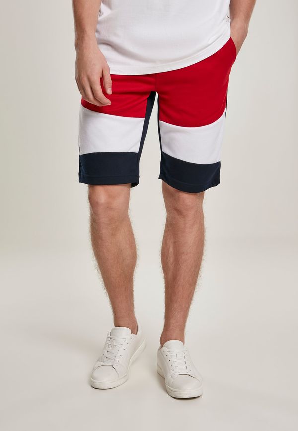 Southpole Color Block Tech Fleece Shorts Navy