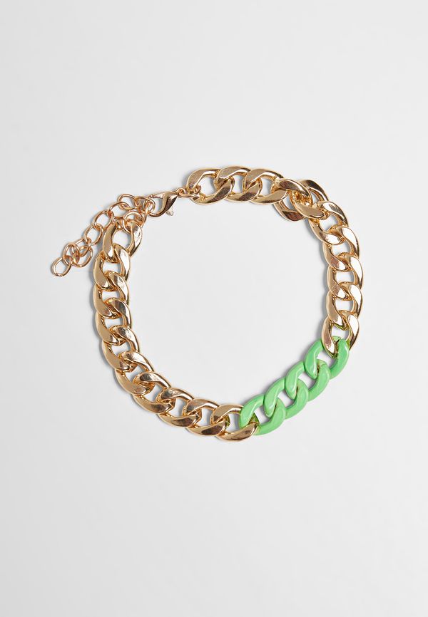 Urban Classics Accessoires Colorful base bracelet gold/neon green