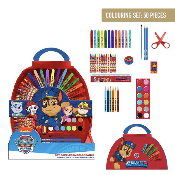 Paw Patrol COLOURING STATIONERY SET 50 PIEZAS PAW PATROL