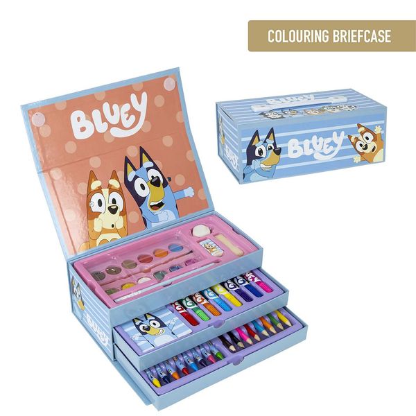 BLUEY COLOURING STATIONERY SET BRIEFCASE BLUEY