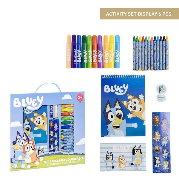 BLUEY COLOURING STATIONERY SET DISPLAY BLUEY