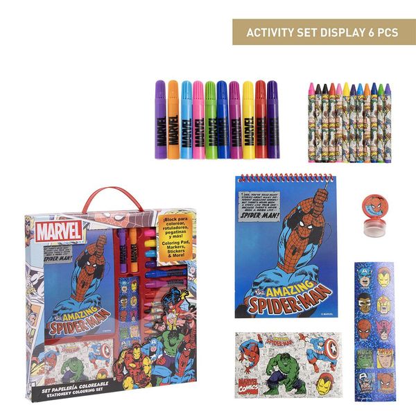 Marvel COLOURING STATIONERY SET DISPLAY MARVEL