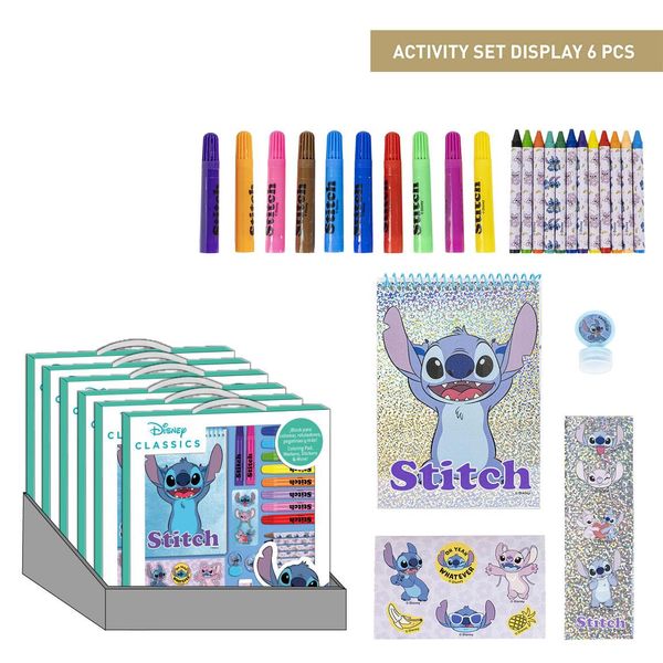 STITCH COLOURING STATIONERY SET DISPLAY STITCH