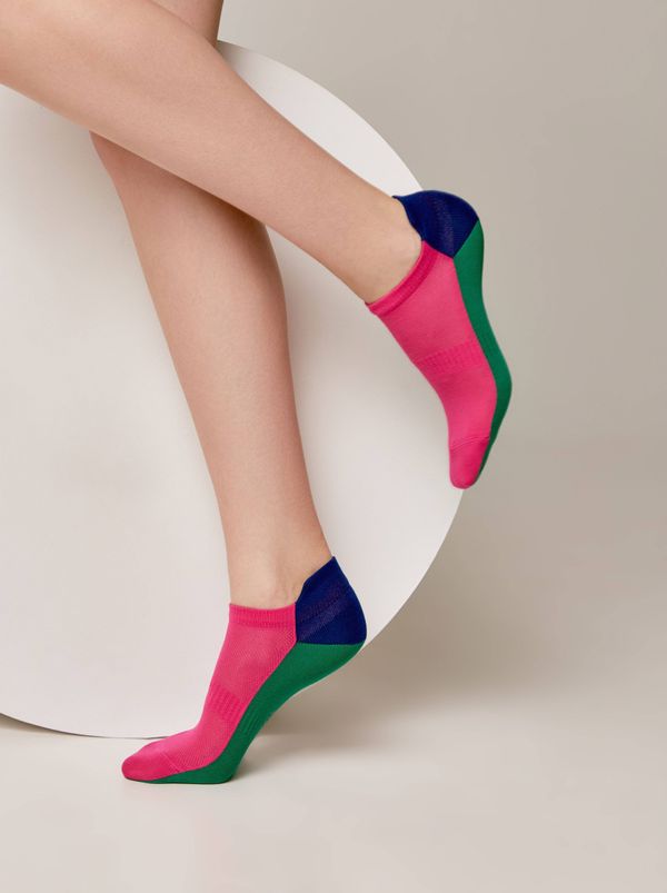 Conte Conte Woman's Socks 393 Fuchsia Green