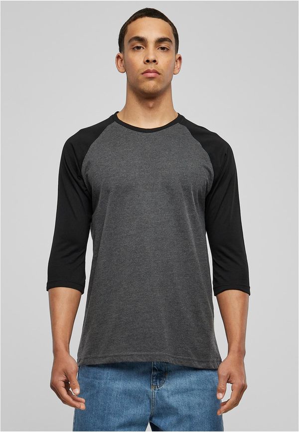 Urban Classics Contrasting 3/4 sleeve raglan t-shirt cha/blk