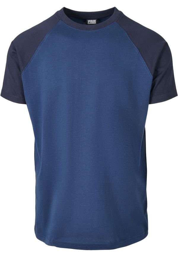 Urban Classics Contrasting raglan t-shirt navy blue/midnightnavy