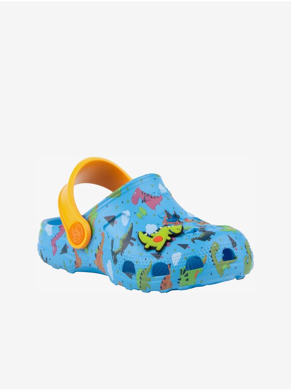 Coqui Coqui Little Frog Blue Boys Patterned Slippers - Boys