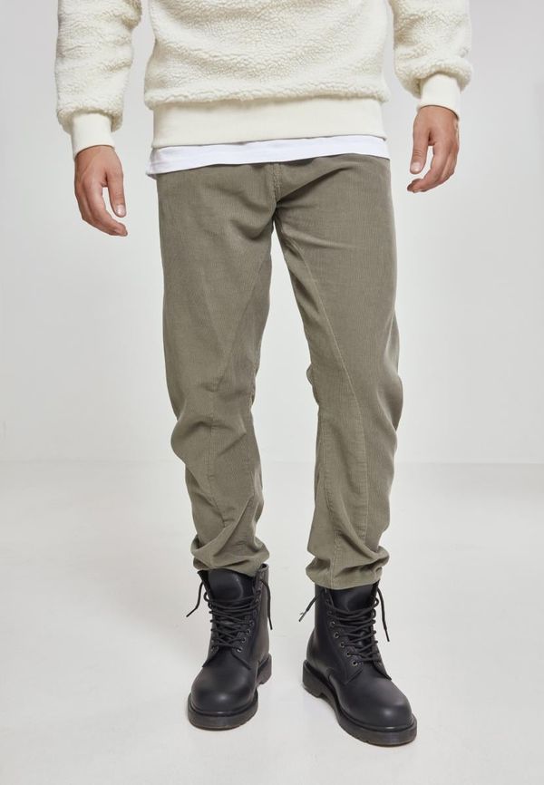 Urban Classics Corduroy Jog Olive Trousers