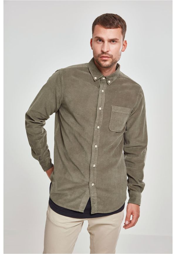 Urban Classics Corduroy shirt olive