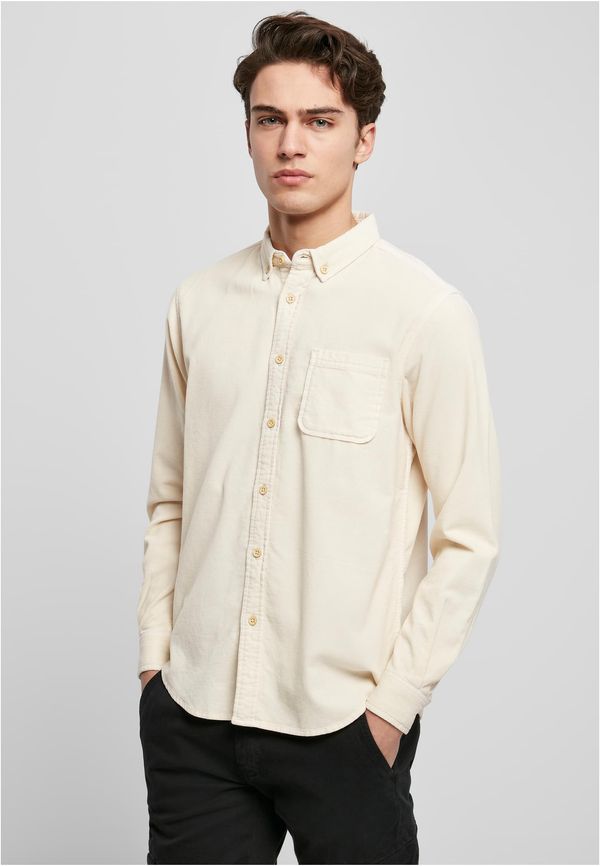 Urban Classics Corduroy shirt white sand