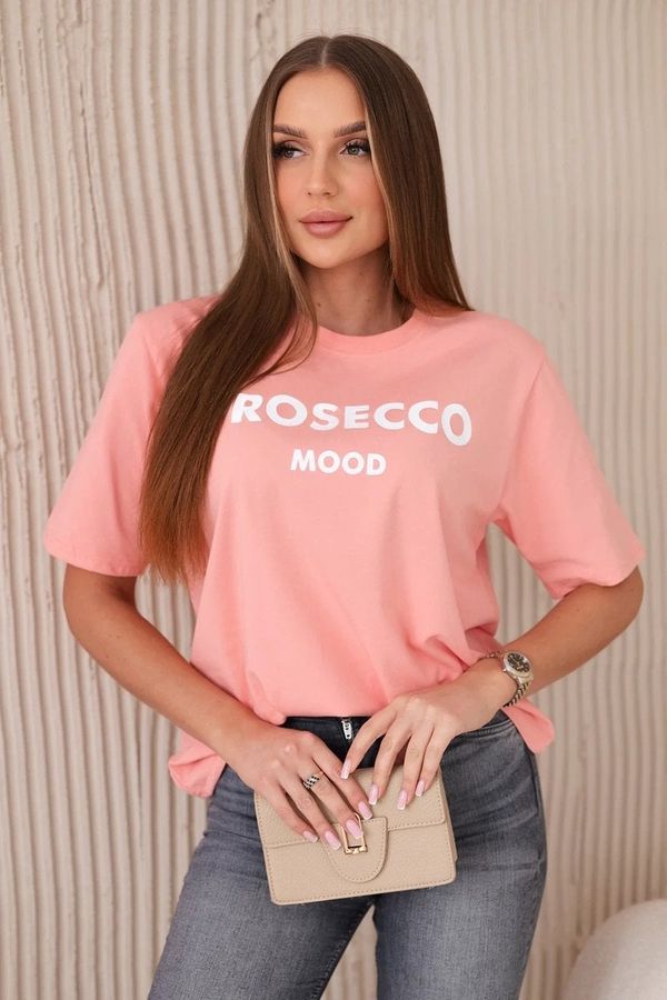 Kesi Cotton blouse Prosecco Mood salmon