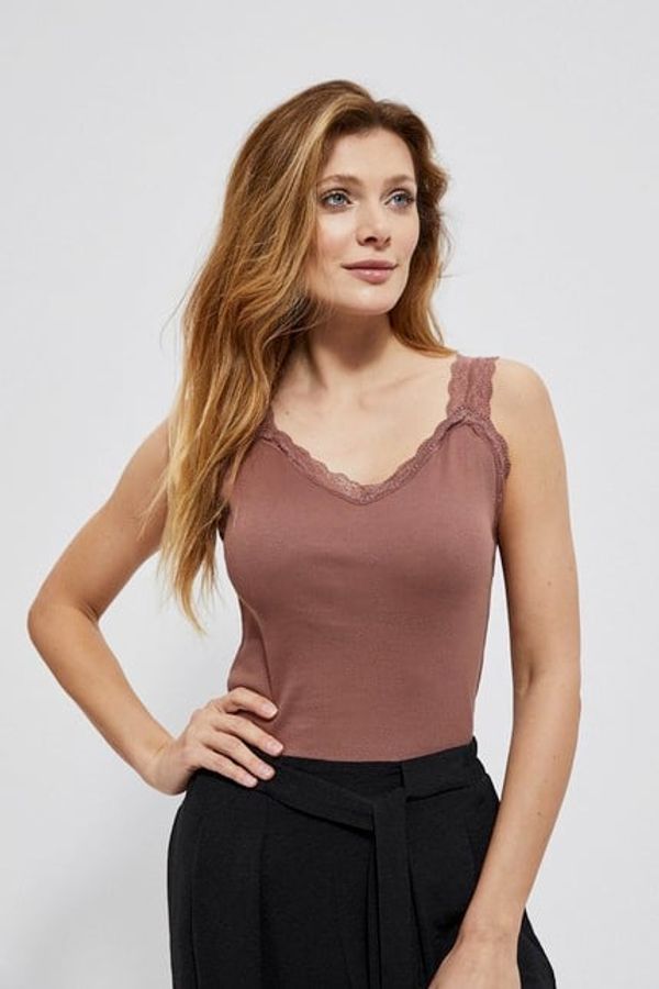 Moodo Cotton top with lace