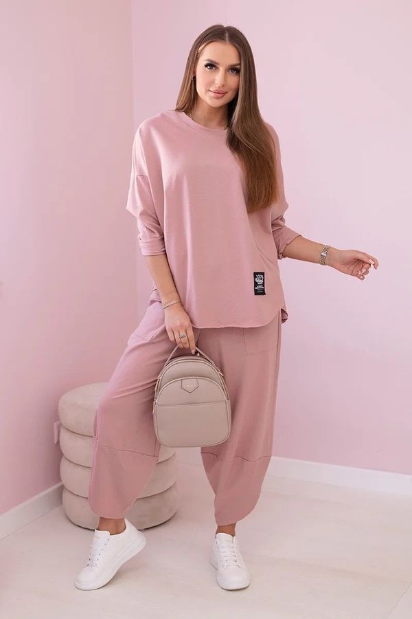 Kesi Cotton tracksuit dark pink