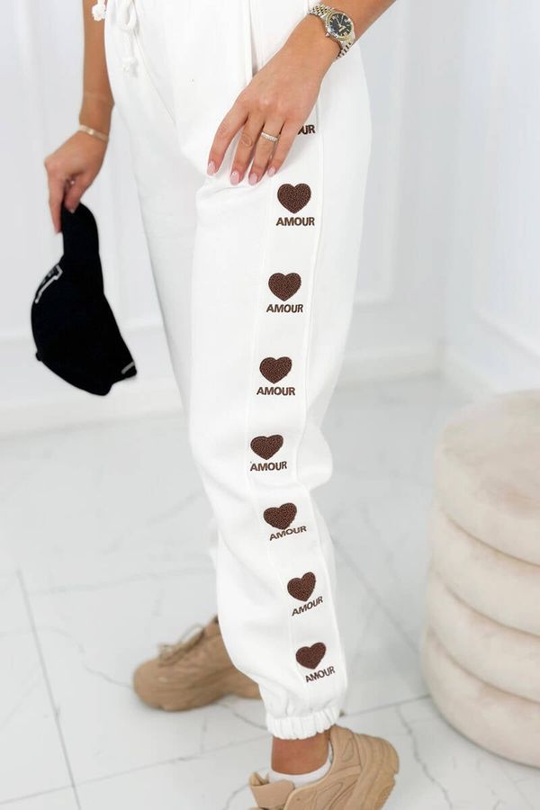 Kesi Cotton trousers Amour ecru