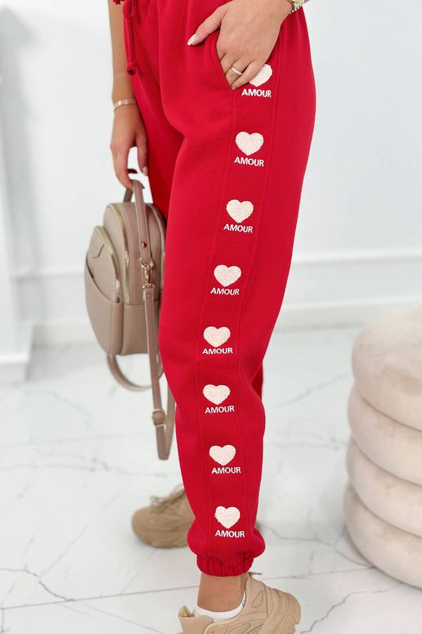Kesi Cotton trousers Amour red