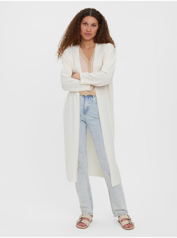 Vero Moda Cream long cardigan VERO MODA Uzuri - Women