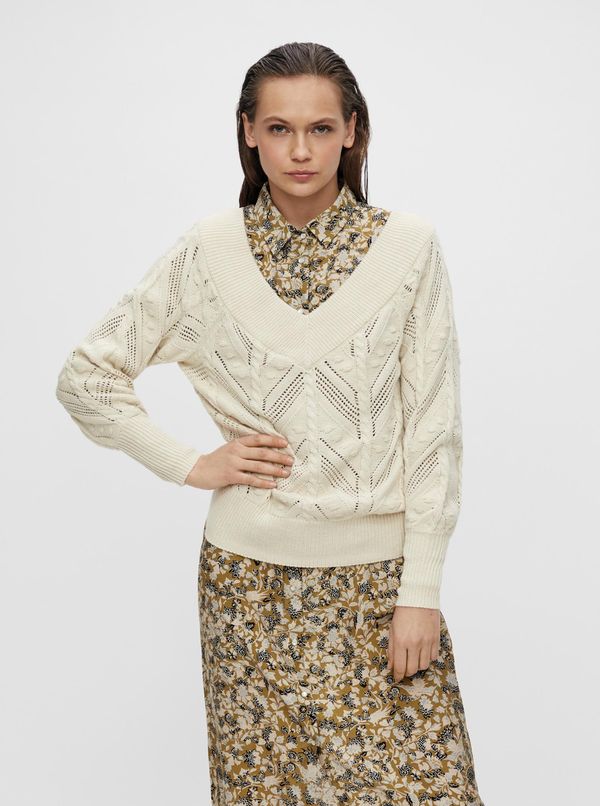 .OBJECT Cream sweater . OBJECT Melanie - Women