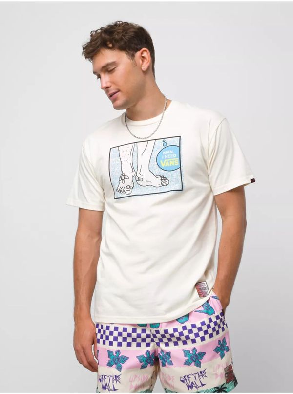 Vans Cream Unisex T-Shirt VANS I Need - Men