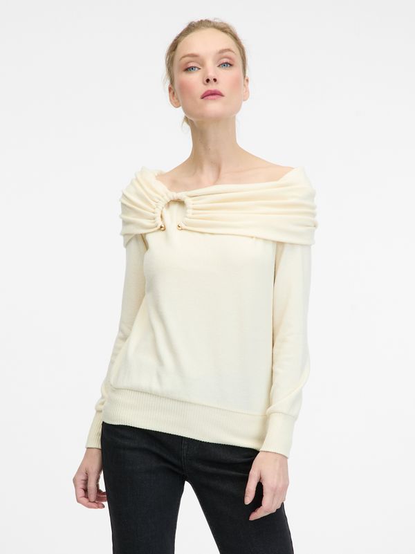 Orsay Cream women's long-sleeved T-shirt ORSAY - Women's