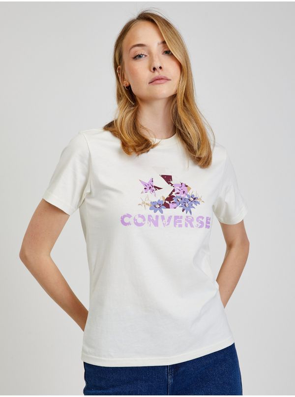 Converse Cream women's T-shirt Converse - Women