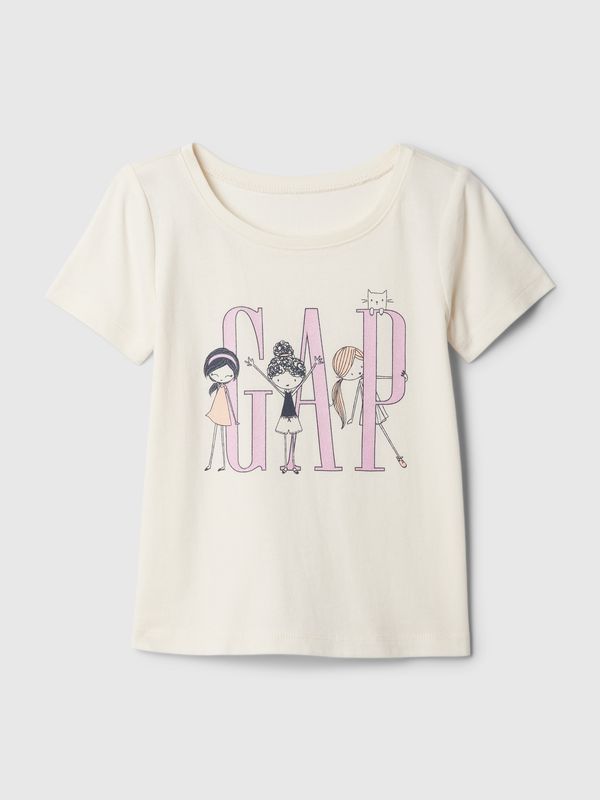 GAP Creamy girly T-shirt with GAP logo