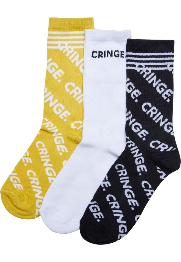 MT Accessoires Cringe Socks 3-Pack Black/White/Yellow