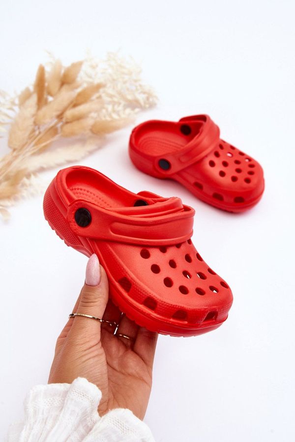 Kesi Crocs Slides Red Percy Foam