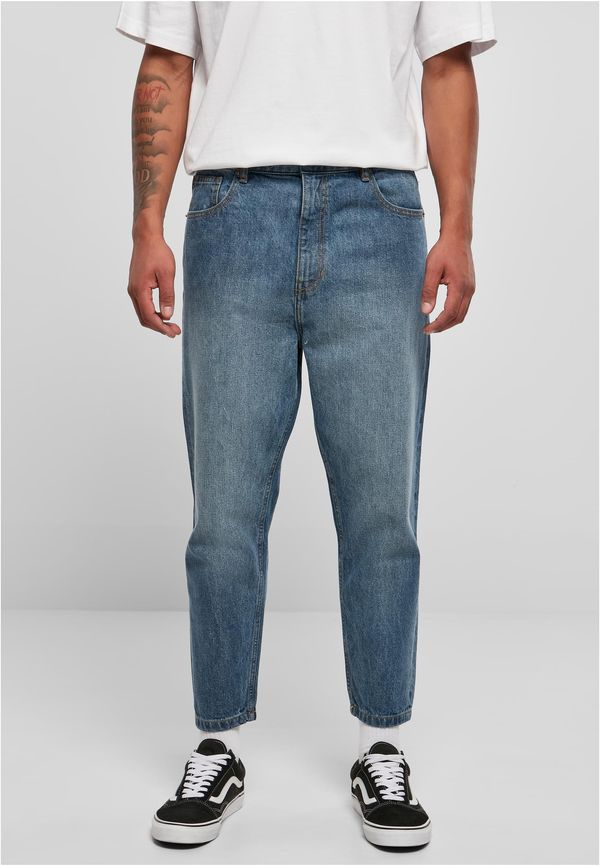 UC Men Cropped Tapered Jeans middeepblue