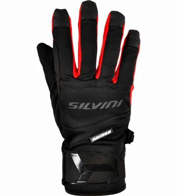 Silvini Cycling gloves Silvini Fusaro black-red, XL