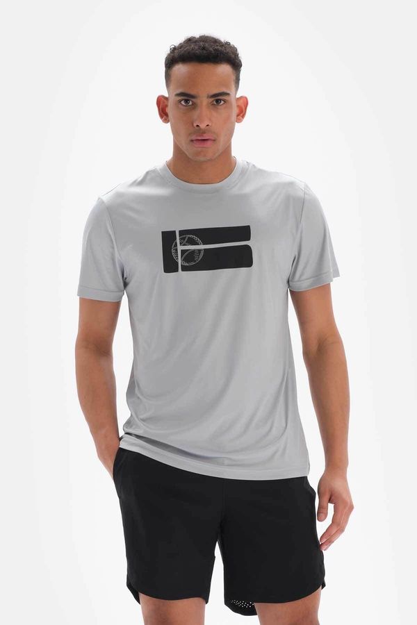 Dagi Dagi Gray Men's Tennis Ball Printed T-Shirt