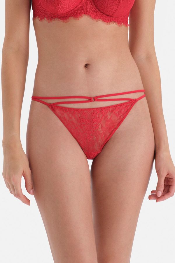 Dagi Dagi Red Lace String Detailed Thong Panties