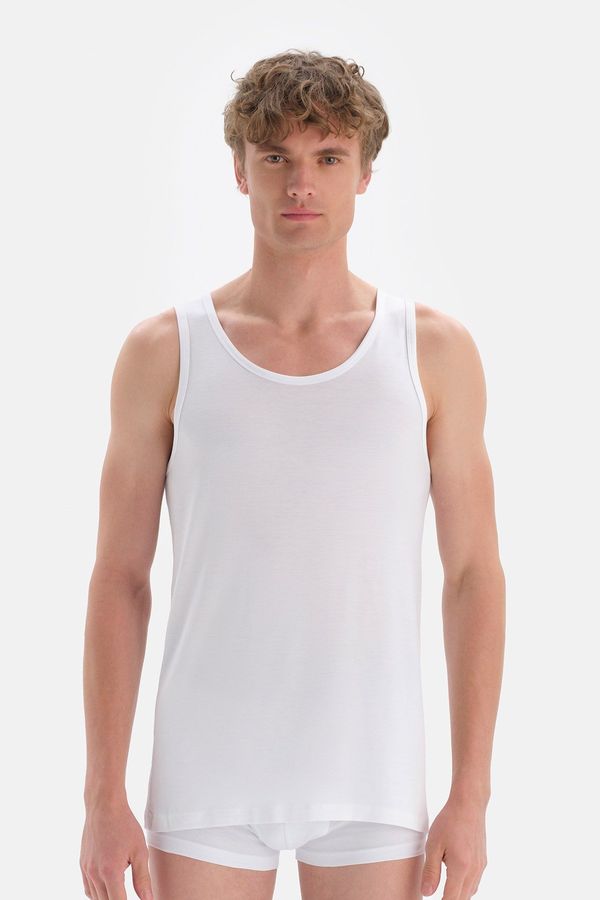 Dagi Dagi White Micro Modal Men's Undershirt