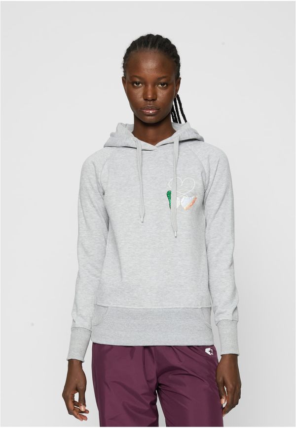 Mister Tee Damen Ladies Kicks Love EMB Hoody Gray