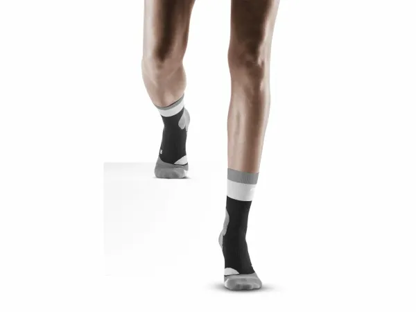 Cep Dámské kompresní ponožky CEP Hiking Light Merino Mid Cut Stone Grey/Grey