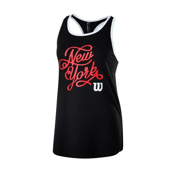 Wilson Dámské tílko Wilson  NYC Calligra Tech Tank Black M