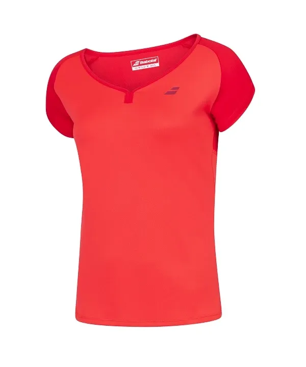 Babolat Dámské tričko Babolat  Play Cap Sleeve Top Red M