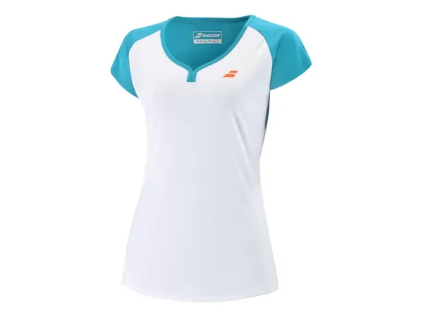 Babolat Dámské tričko Babolat  Play Cap Sleeve Top White XS