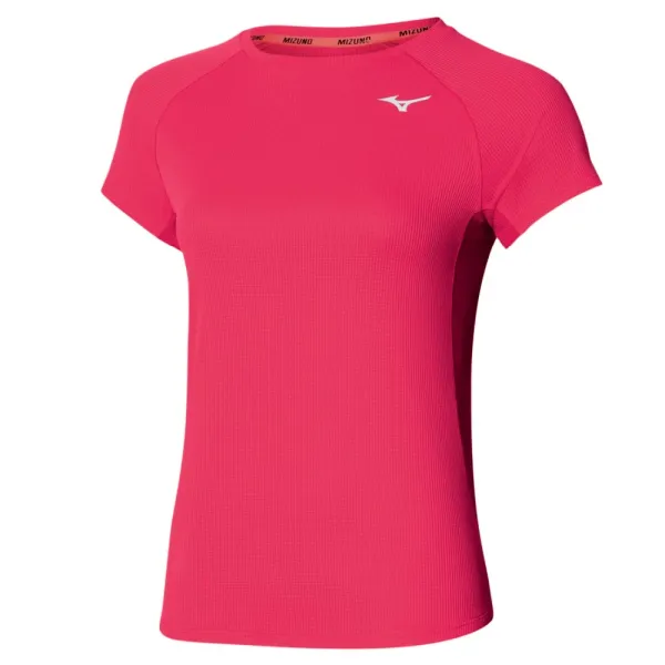 Mizuno Dámské tričko Mizuno  Dry Aero Flow Tee Rose Red